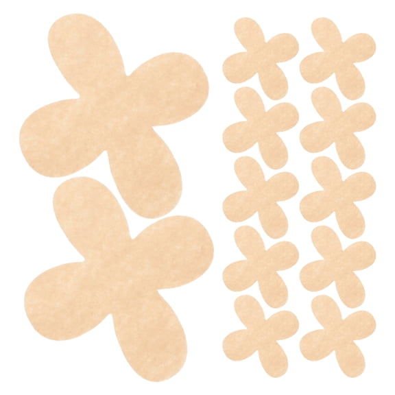 SHOWERORO Felt Cup Protectors Beige Non-Slip Reusable Soft Protection for Home 50Pcs