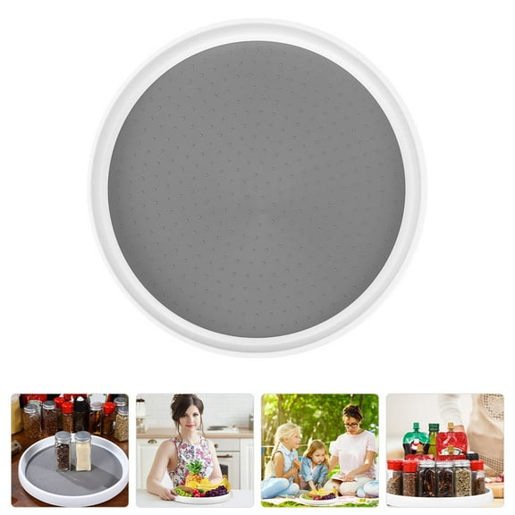 SHOWERORO Multi Functional Rotating Storage Rack 30cm Grey For Homeowners And Cooks