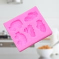 SHOWERORO Pink Silicone Fondant Mold Car Shape for Baking Cake ...