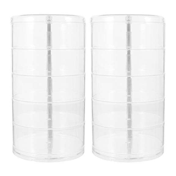 SHOWERORO Plastic Cord Organizer 2Pcs With Multi-layers Design For Cable Management And Storage