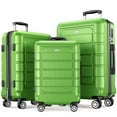 thumbnail image 1 of SHOWKOO 3 Piece Luggage Sets Hard Shell Suitcase Set with Spinner Wheels for Travel Trips Business 20" 24" 28", 1 of 8