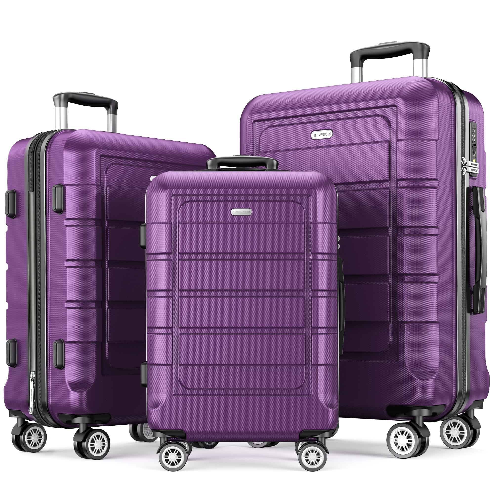 LARVENDER Luggage Sets 5 Piece, Expandable Luggage Set Clearance for Women,  Suitcases with Wheels, Hardside Hard Shell Travel Luggage with TSA Lock
