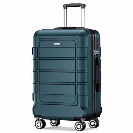 SHOWKOO Hardside 24 Inch checked Luggage with Ergonomic Handles and TSA Lock, Travel Suitcase with Spinner Wheel