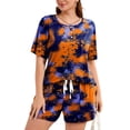 thumbnail image 1 of SHOWMALL Plus Size Activewear Sets for Women Sporty Two Piece Shorts Outfits Gym Running Suits YP Ink Navy 1X, 1 of 8