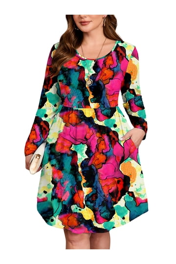 chinese dress ladies Revery Floral Long Sleeve Maxi Dress main image 1