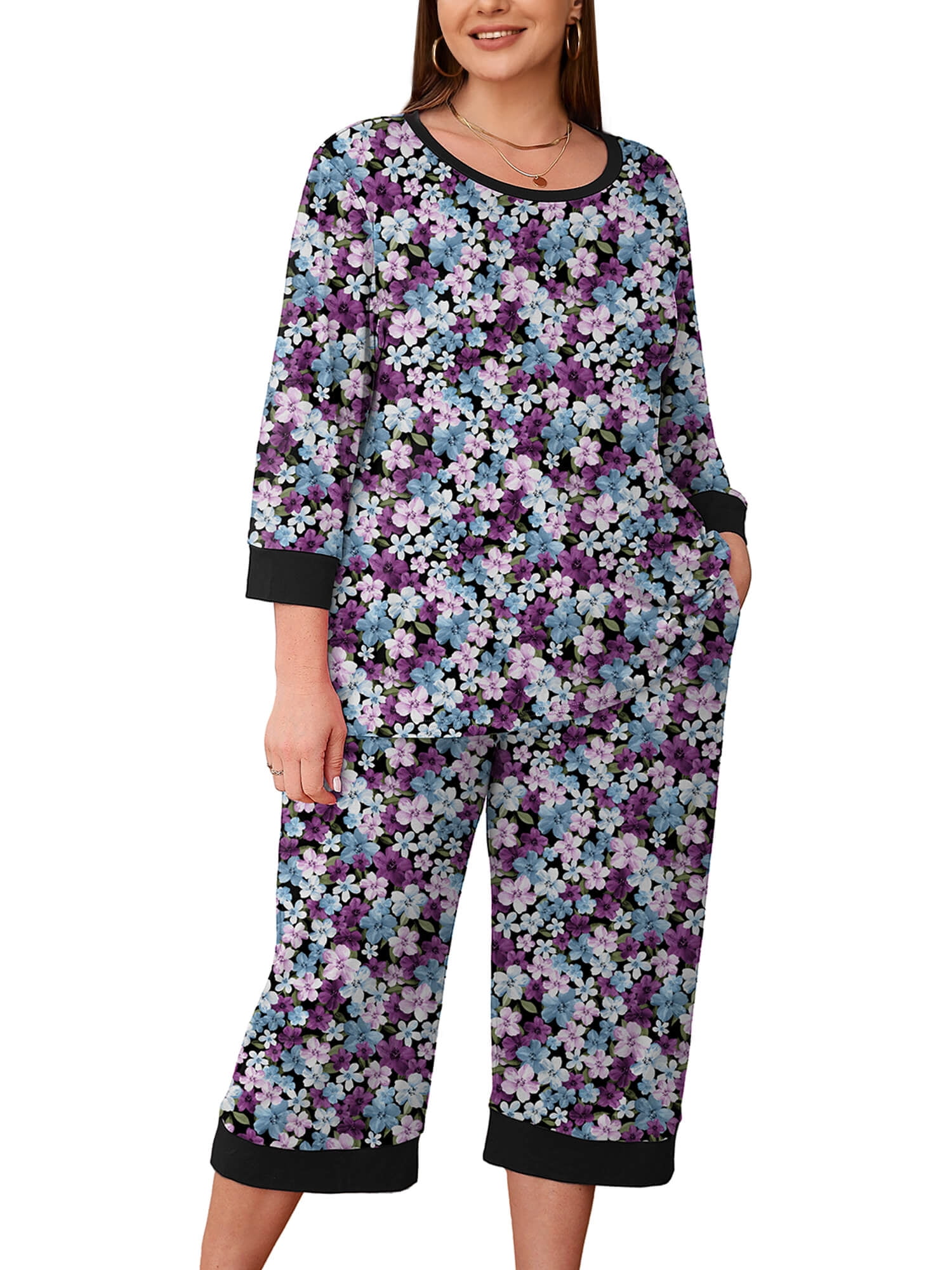 Walmart Black Friday Deals 2025 - SHOWMALL Women Plus Size Pajamas Set ...
