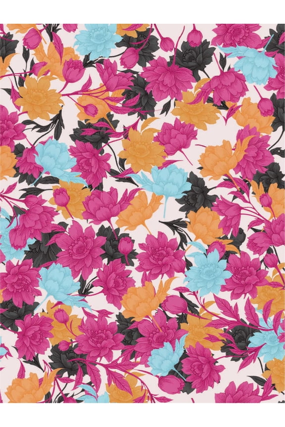 Women's Plus Size Cold Shoulder Tunic Top Summer Casual Short Sleeve Blouse Vibrant Bloom Pink 3X V Neck Flowy Shirts for Work