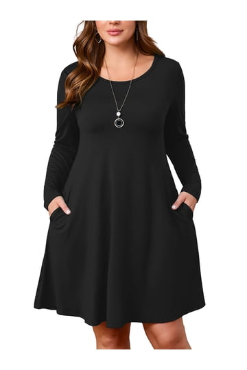 knee length dresses for ladies Tova Black High-Neck Long-Sleeve Maxi Dress – Club L London main image 1