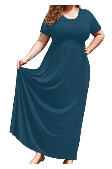 walmart plus size maxi dresses Dresses: Casual & Sleeve Styles Short Sleeve Dress Design Plus Size Maxi Dresses in