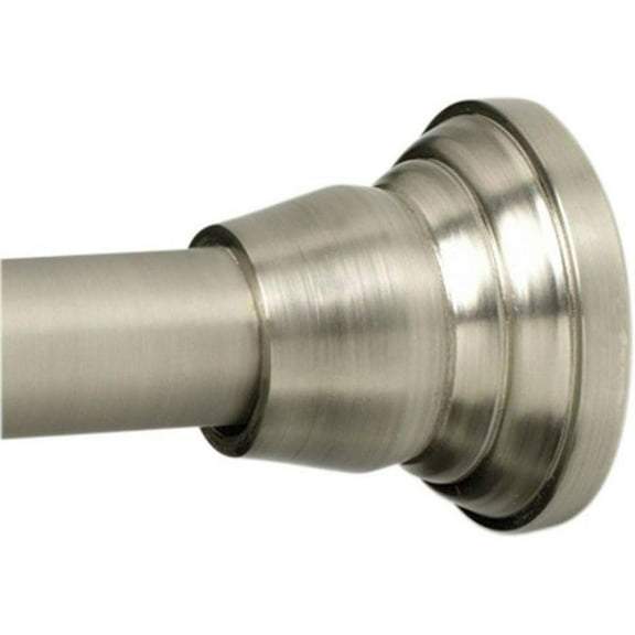 Zenna Home Shower Curtain Rod TwistTight Style - Nickel Finish - 72 in, Silver