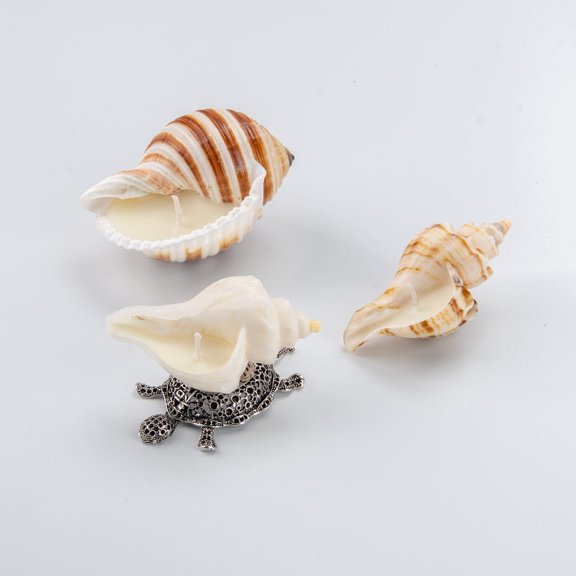 SHPii Handmade Natural Scented Candles - Conch Shell Soy Candles Scented with Essential Oils, Home Scented Candles, Birthday, Christmas, Thanksgiving, Mother's Day, Stress Relief Gifts for Women A101