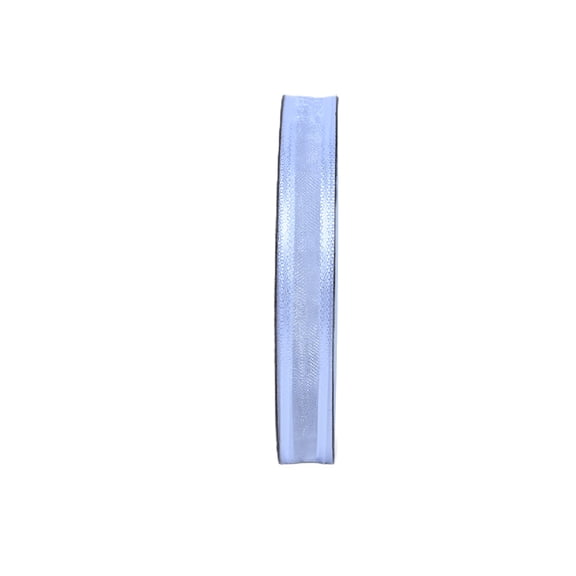 Gwen Studios 3/8" White Satin Ribbon with Sheer Edge, 3 Yards