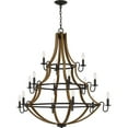 thumbnail image 1 of Quoizel Shire 15-Light Rustic Black Chandelier - Rustic Black, 1 of 2