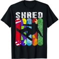 thumbnail image 1 of SHRED Snowboard TShirt Snowboarding Rider Gift Tee Shirt Black Medium, 1 of 3