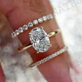 thumbnail image 1 of SHREENATHJEWELRY 2CT Oval Cut Moissanite Engagement Ring Set Trio Band Ring Set 14K Solid Gold Bridal Ring Set with Matching Band Anniversary Gift Ring Set, 1 of 7