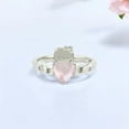thumbnail image 1 of SHREENATHJEWELRY 5MM / 2 Ct Kitty Inspired Ring Hello Cute Kitty Rose Quartz Ring Japanese Cartoon Novelty Ring Animal Lover Jewelry Cat Lover Gift, 1 of 3