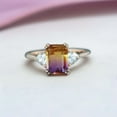 thumbnail image 1 of SHREENATHJEWELRY 8x6MM / 1.5CT Ametrine Bridal Wedding Ring CZ Diamond Proposal Ring Alternative Fine Women Jewelry Christmas gift For Daughter, 1 of 5