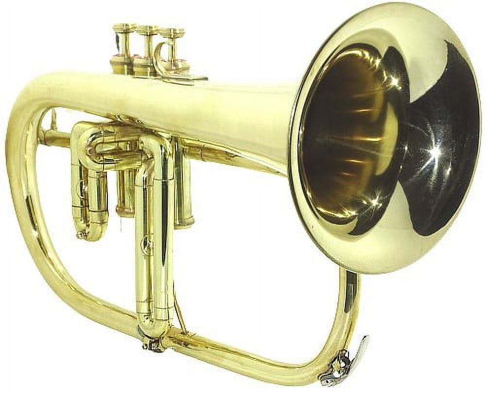 SHREYAS FLUGEL HORN BRASS FINISH BB PITCH W HARDCASE MP BRASS FLUGLEHORN