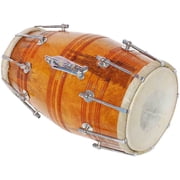 SHREYAS Handmade Wood Dholak SR Amr + Bag Indian Folk Musical Instrument for any Age Group