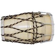 SHREYAS Handmade Wood Drum Dholak SR + Rope Amr Indian Folk Musical Instrument for any Age Group