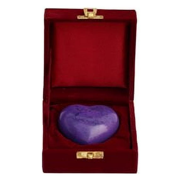 SHREYAS Heart Shaped PURPLE DG Cremation URNs for Human & Pet Ashes Keepsake Vase Highly Durable
