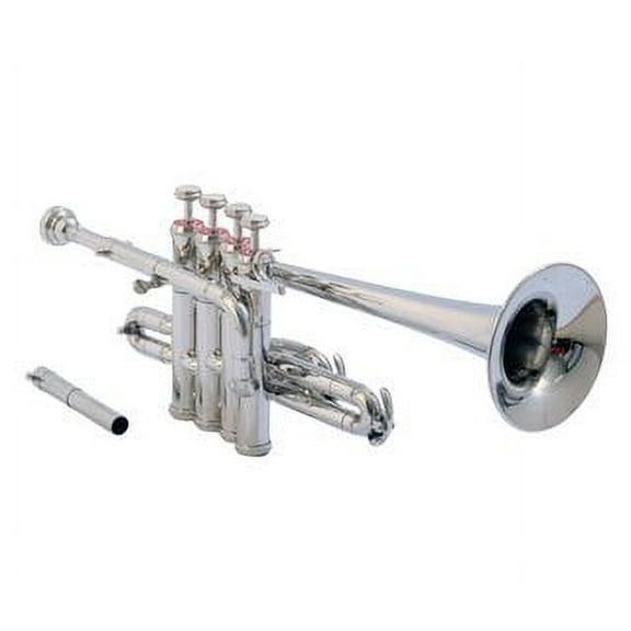 SHREYAS SCX76 India Silver Nickel Piccolo Trumpet With Free Case+Mouthpiece
