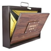 SHREYAS Shruti Box Dark Made of Best Teak Wood Material Size 14.5 x 10.5 x 2.5 inches
