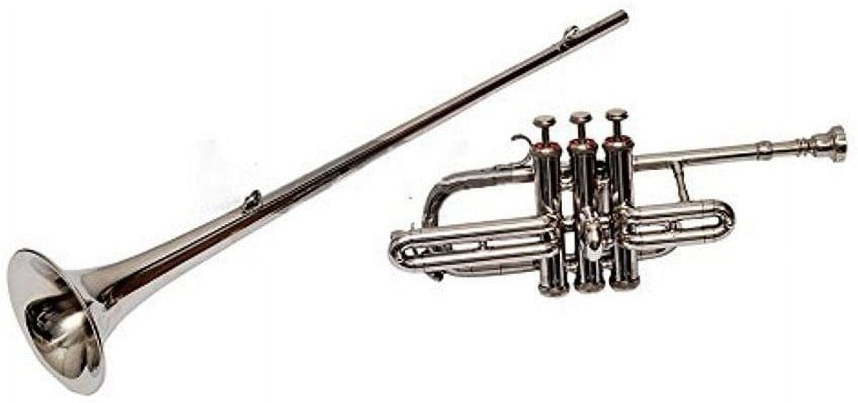 SHREYAS  B Flat Bb Flag/ Coronation/ Herald Trumpet + Case + Mute + MP