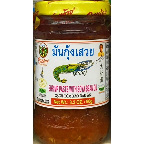 SHRIMP PASTE WITH SOYA MGF3BEAN OIL Pantai Brand Tomalley Thai Seasoning 90g