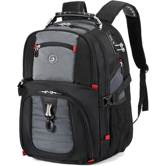 SHRRADOO Extra Large Travel Laptop Backpack for Men, Work College Backpacks