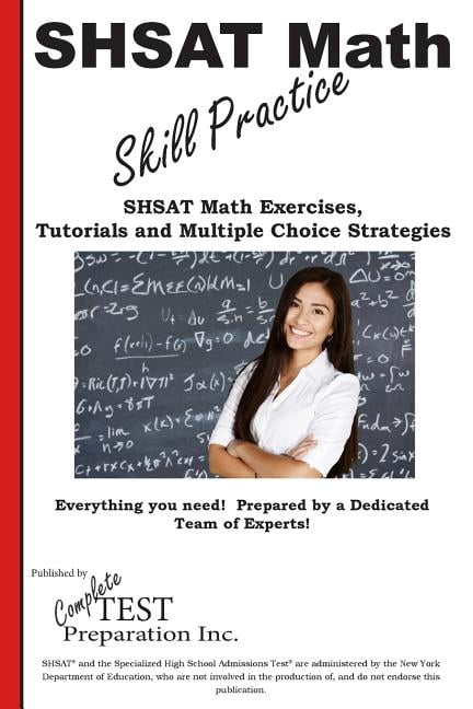 Shsat Math Formular SHSAT Math Skill Practice : Math Exercises, Tutorials and Multiple ...