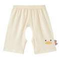 thumbnail image 1 of SHTXOZHI Baby Open-Crotch Shorts Elastic Waist Comfortable Ribbed Boys Pants Summer Casual Outdoor Girls Bottoms, 1 of 7