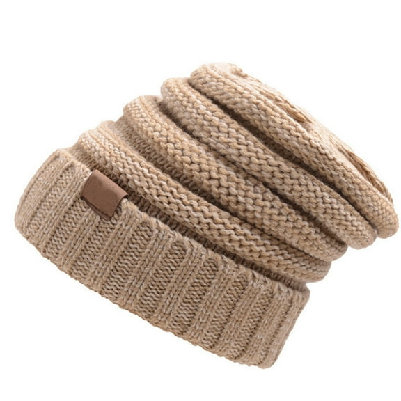 SHTXOZHI Beanie Hats for Women Men Slouchy Knitted Fleece Lined Hat Outdoor Ski Snow Warm Cap