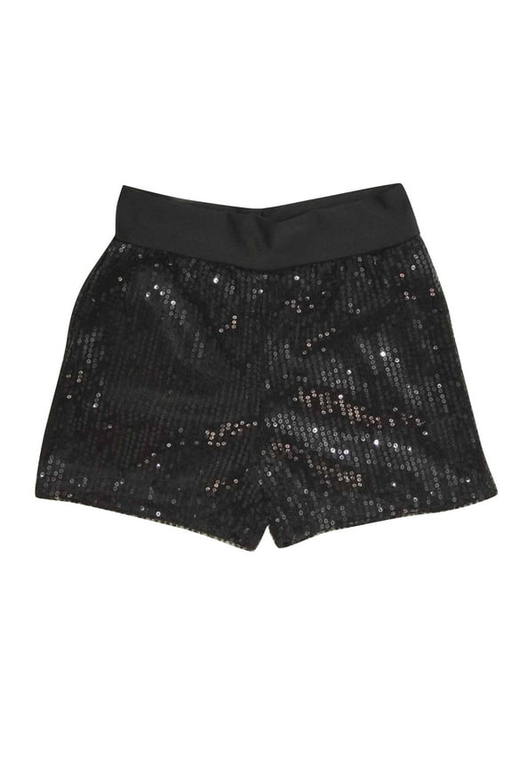 Boy Girl Sequin Dance Shorts Toddler Kids Elastic Waist Sparkly Shorts for 3-11 Years