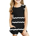 thumbnail image 1 of SHTXOZHI Boys Girls 2 Piece Short Sets Summer Beach Outfits Toddler Sleeveless Crewneck Tank Tops and Short Sets, 1 of 7