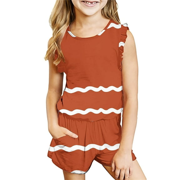 SHTXOZHI Boys Girls 2 Piece Short Sets Summer Beach Outfits Toddler Sleeveless Crewneck Tank Tops and Short Sets