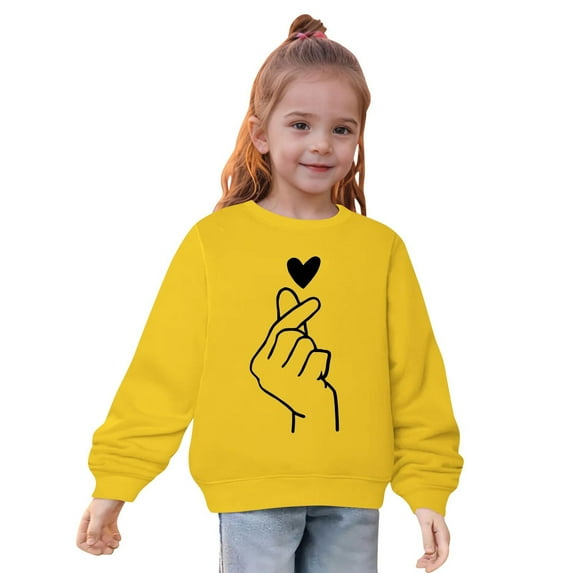 SHTXOZHI Boys Girls Crewneck Sweatshirts Toddler Kids Long Sleeve Print Fall Pullover Tops