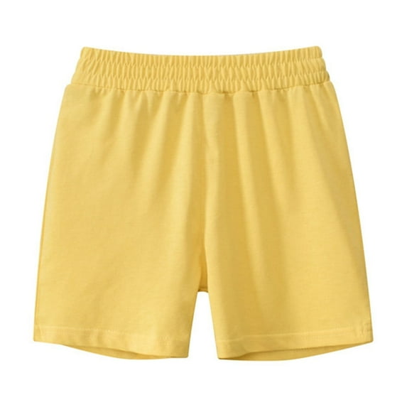 SHTXOZHI Boys Girls Solid Color Shorts Elastic Waist Casual Running Shorts Summer Athltic Shorts