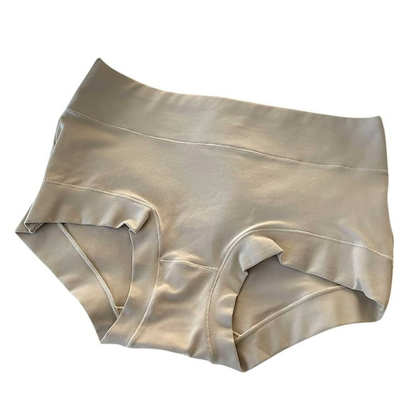 SHTXOZHI Cotton Underwear for Women Mid Waist Full Coverage Panties Solid Color Breathable Briefs