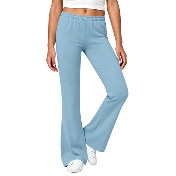 SHTXOZHI Flare Leggings for Girls Stretchy High Waist Yoga Pants Dance Workout Running Outdoor Sport Bottoms
