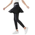 thumbnail image 1 of SHTXOZHI Girl's Leggings with Skirt Kids High Waisted Workout Athletic Yoga Tight Pants 4-15 Years, 1 of 4