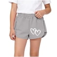 thumbnail image 1 of SHTXOZHI Girls Elastic Waist Shorts Wide Leg Cute Graphic Loose Pants Summer Casual Sport Outerwear Bottoms, 1 of 6