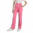 thumbnail image 1 of SHTXOZHI Girls Wide Leg Uniform Pants Kids Elastic High Waist Dress Pants with Pockets 4-15 Years, 1 of 7