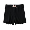 thumbnail image 1 of SHTXOZHI Gril Bow Shorts Elastic Waist Under Dress Shorts Summer Solid Color Casual Shorts, 1 of 3