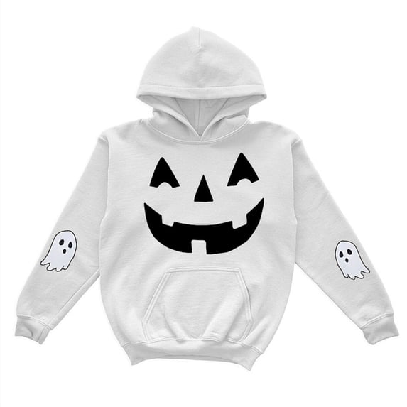 SHTXOZHI Halloween Hoodies Sweatshirts for Boys Girls Long Sleeve Graphic Tops Casual Outdoor Warm Basic Layering