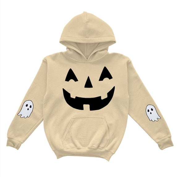 SHTXOZHI Halloween Hoodies Sweatshirts for Boys Girls Long Sleeve Graphic Tops Casual Outdoor Warm Basic Layering