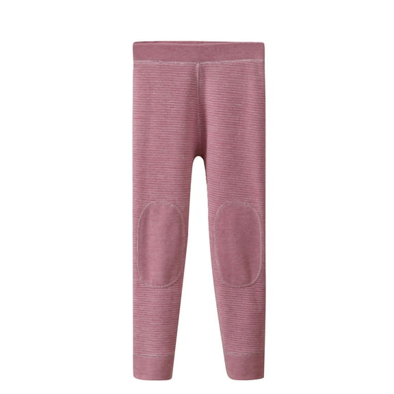 SHTXOZHI Kids Boyr Girls Striped Leggings Lightweight Stretch Pants Base Layer Bottoms for 8-14 Y