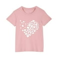 thumbnail image 1 of SHTXOZHI Kids Short Sleeve Shirt Summer Graphic Tee Tops Crewneck Casual T-Shirts for Boys Girls, 1 of 5