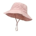 thumbnail image 1 of SHTXOZHI Kids Sun Hat for Toddler Boys Girls Adjustable Fisherman Hats Wide Brim Summer Bucket Hat, 1 of 5