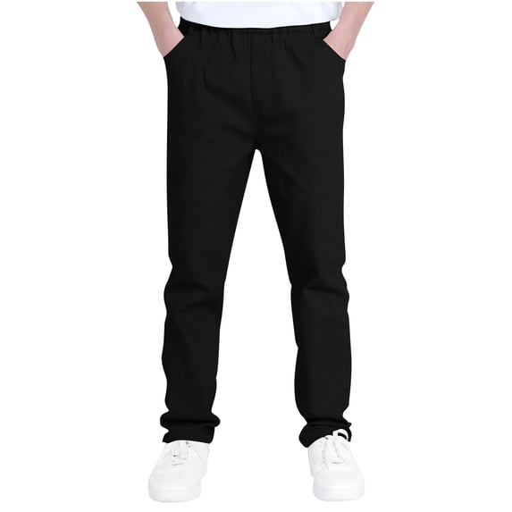 SHTXOZHI Kids Sweatpants Boys Girls Elastic Waist Outdoor Hiking Trousers with Pockets 6-14 Years